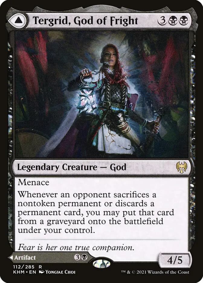 Card image of Tergrid, God of Fright / Tergrid's Lantern