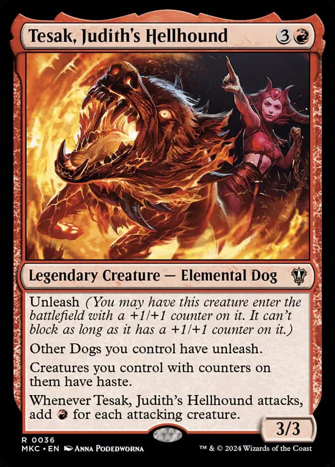 Card image of Tesak, Judith's Hellhound