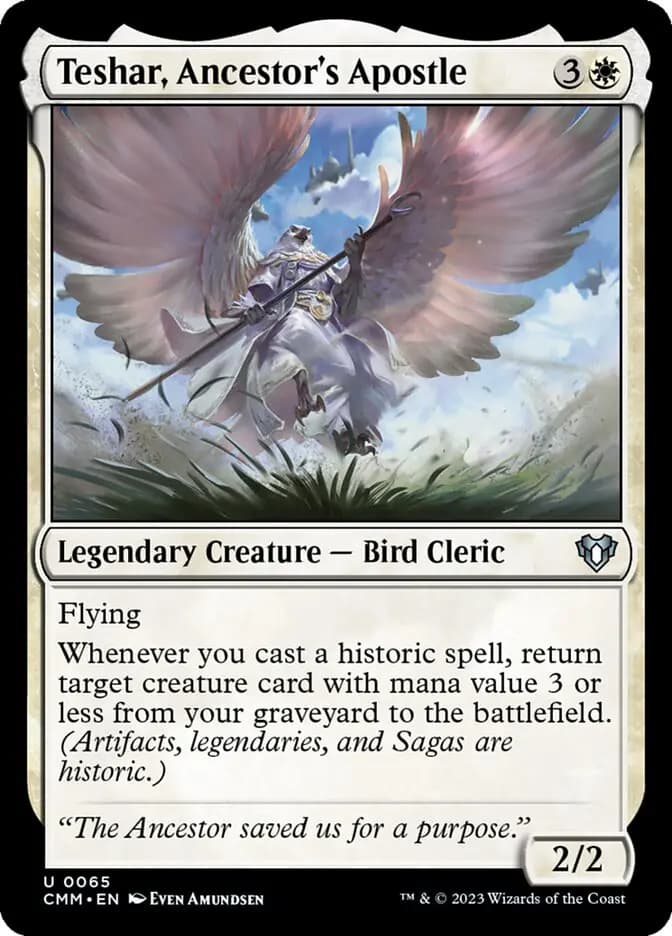 Card image of Teshar, Ancestor's Apostle