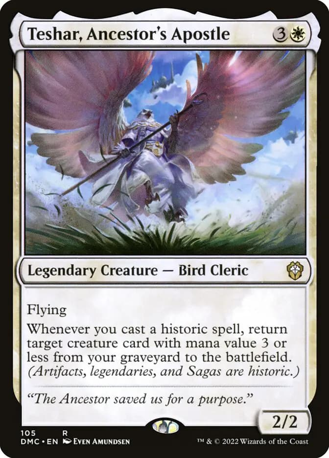 Card image of Teshar, Ancestor's Apostle