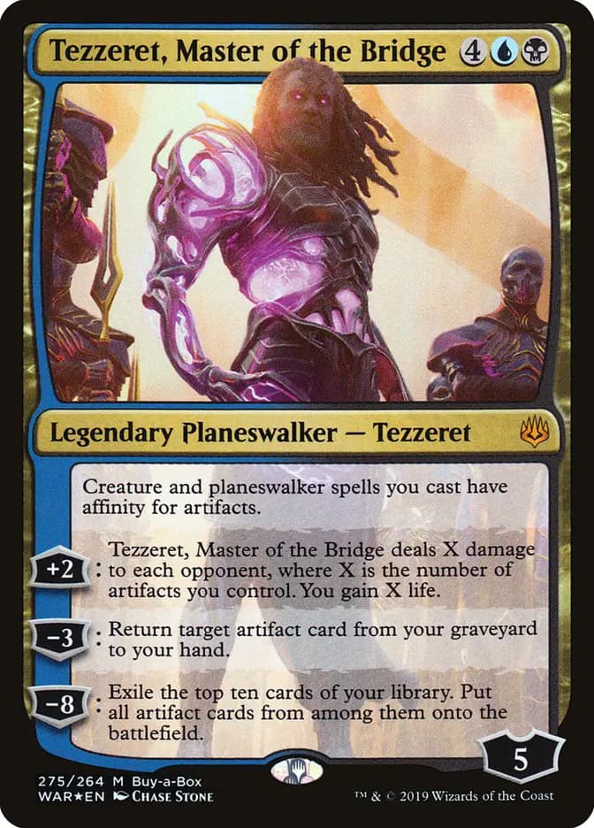 Card image of Tezzeret, Master of the Bridge
