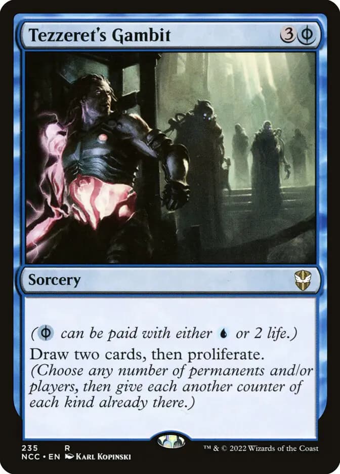 Card image of Tezzeret's Gambit