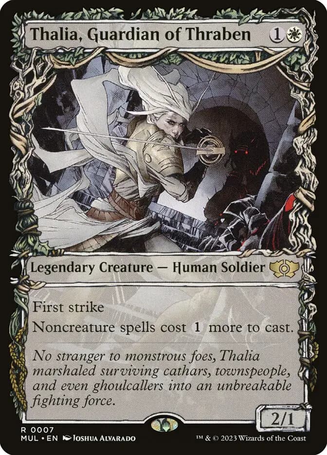 Card image of Thalia, Guardian of Thraben