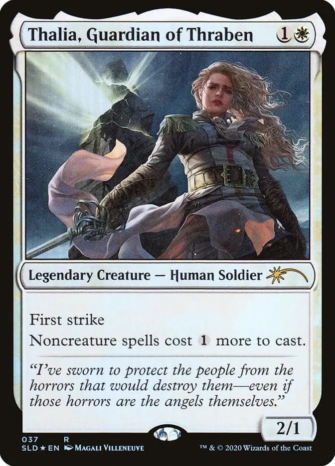 Card image of Thalia, Guardian of Thraben