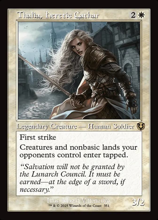 Card image of Thalia, Heretic Cathar
