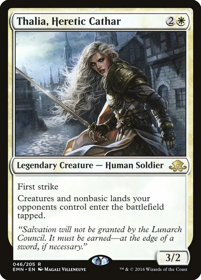 Card image of Thalia, Heretic Cathar