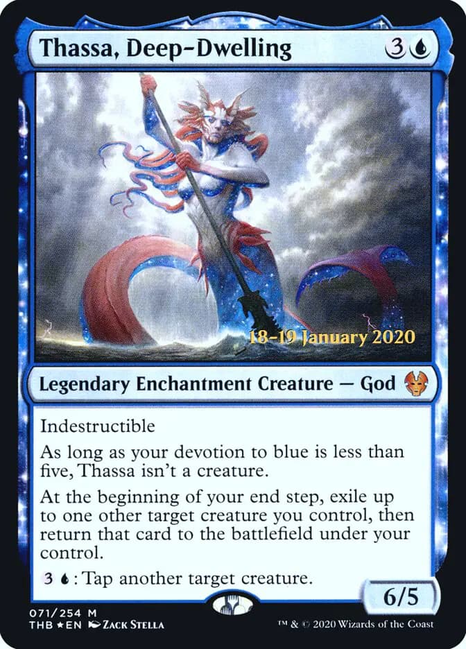 Card image of Thassa, Deep-Dwelling