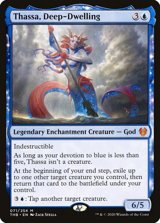 Card image of Thassa, Deep-Dwelling