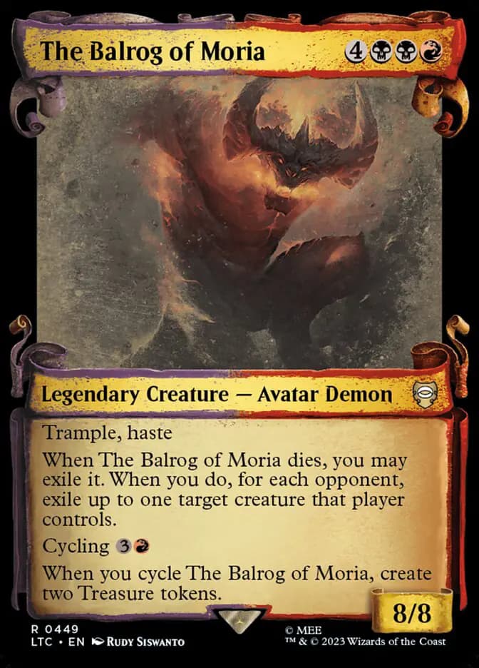 Card image of The Balrog of Moria
