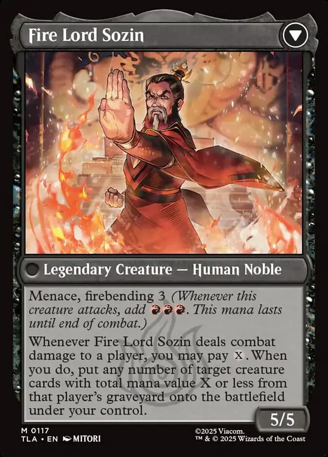 Card image of The Rise of Sozin / Fire Lord Sozin