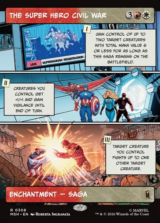 Card image of The Super Hero Civil War