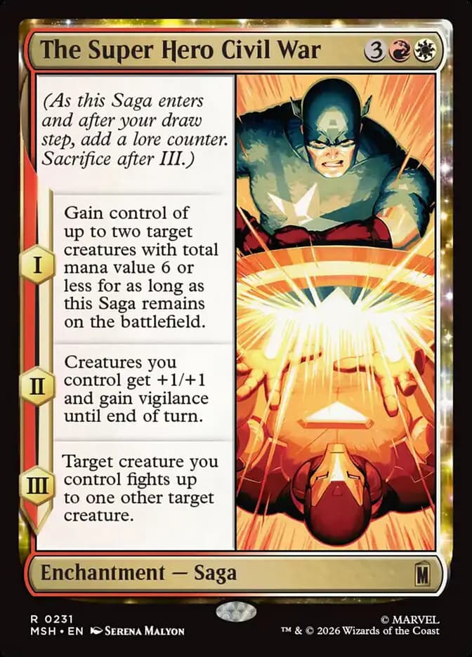 Card image of The Super Hero Civil War