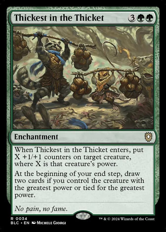 Card image of Thickest in the Thicket