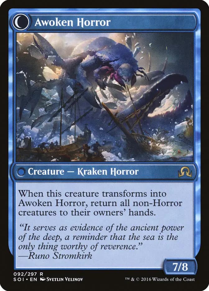 Card image of Thing in the Ice / Awoken Horror