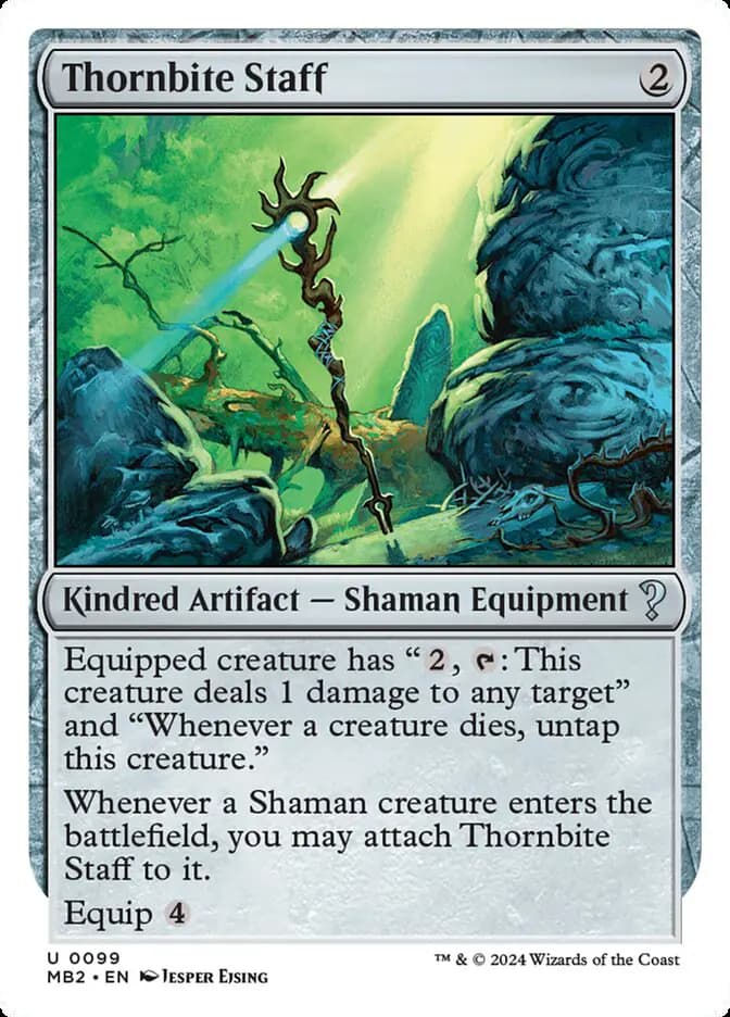 Card image of Thornbite Staff