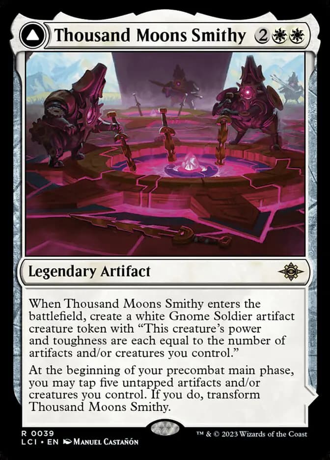 Card image of Thousand Moons Smithy / Barracks of the Thousand