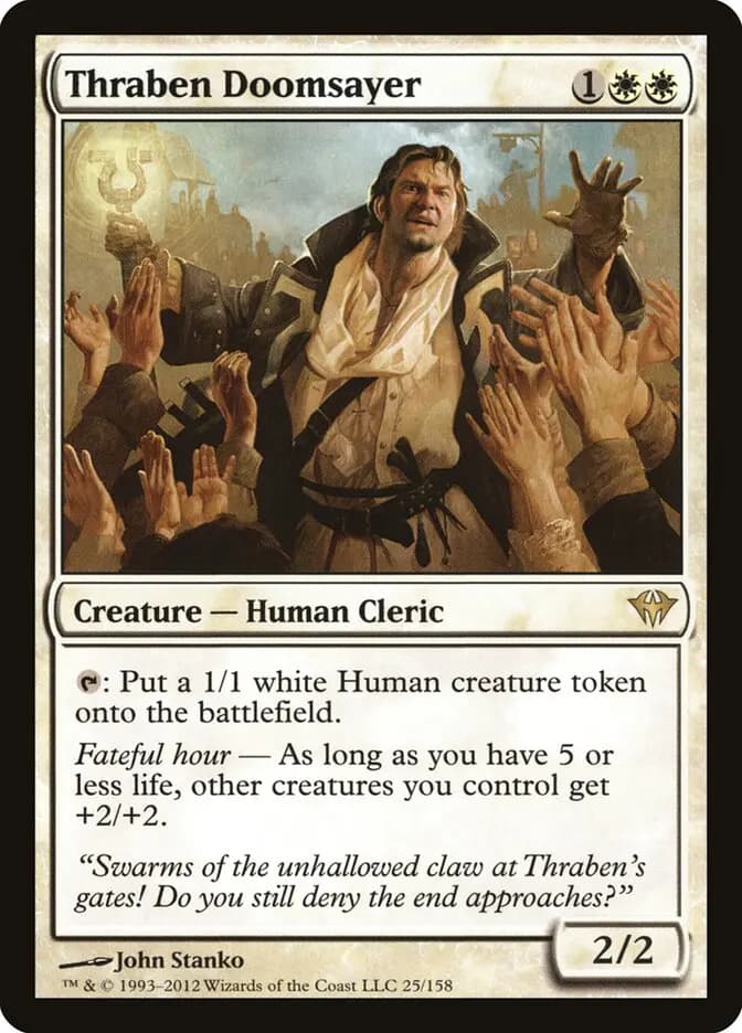Card image of Thraben Doomsayer