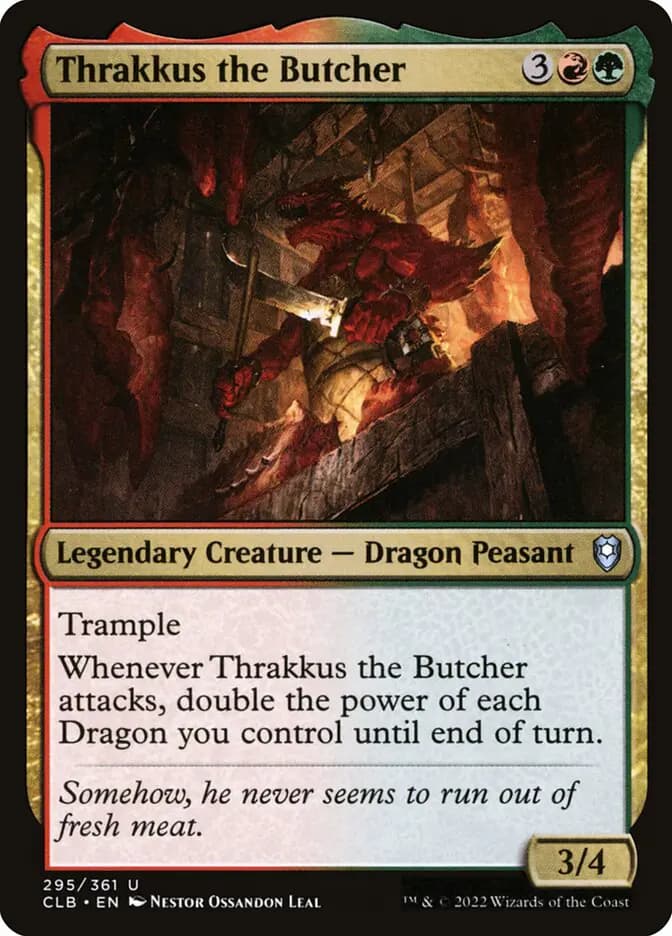 Card image of Thrakkus the Butcher