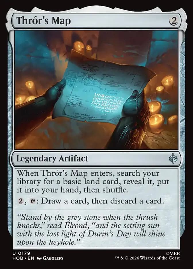 Card image of Thrór's Map