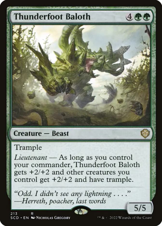 Card image of Thunderfoot Baloth