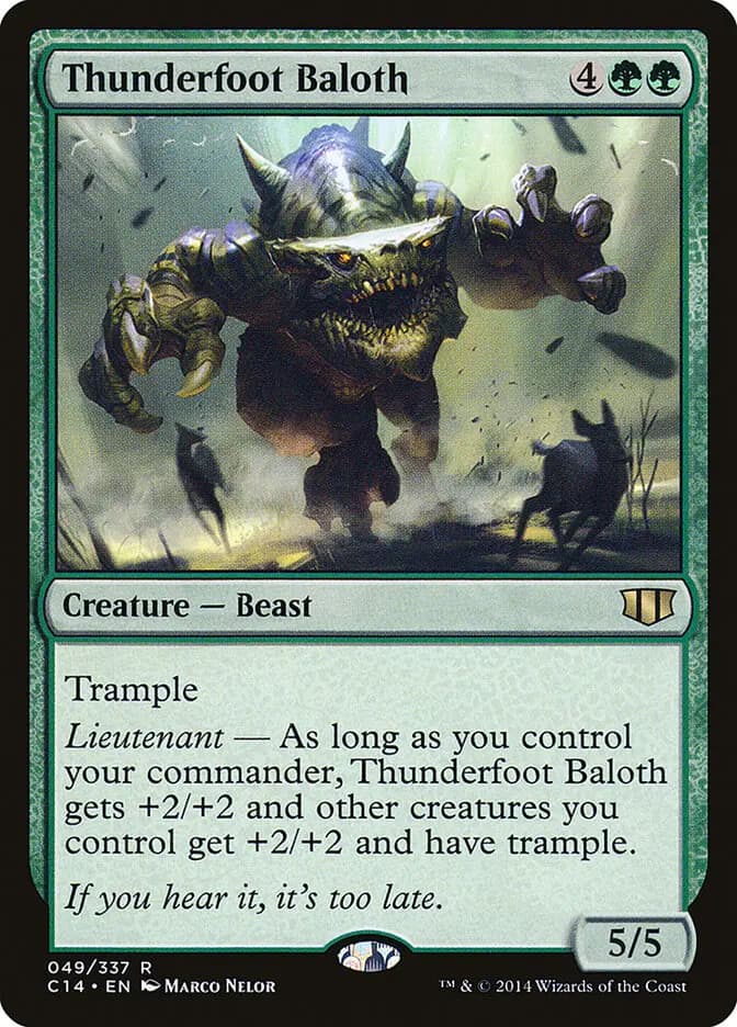 Card image of Thunderfoot Baloth