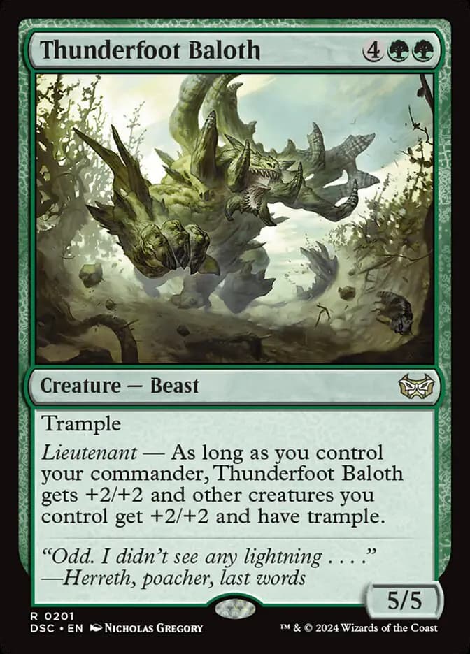 Card image of Thunderfoot Baloth