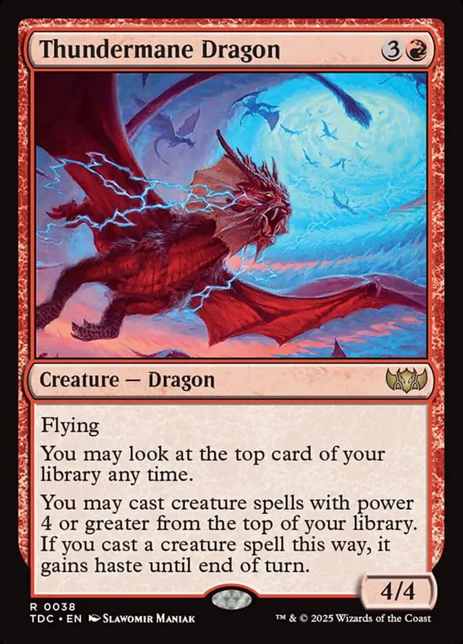 Card image of Thundermane Dragon
