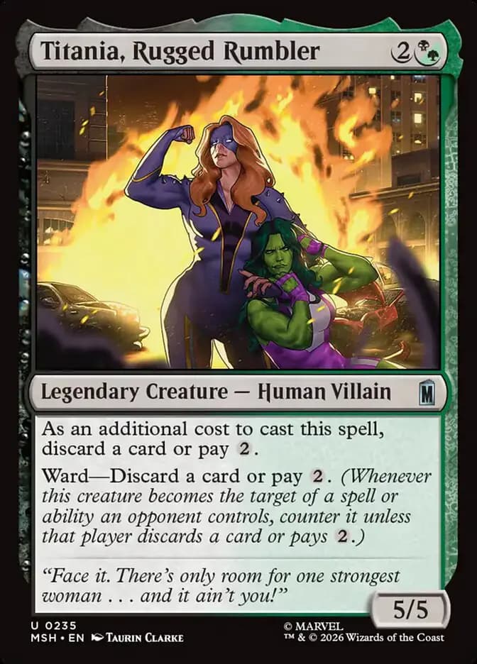 Card image of Titania, Rugged Rumbler