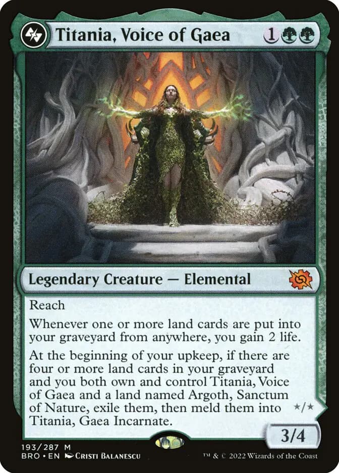 Card image of Titania, Voice of Gaea