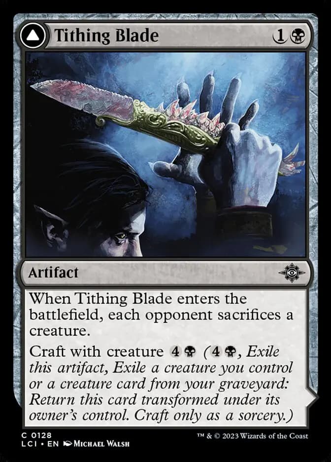 Card image of Tithing Blade / Consuming Sepulcher