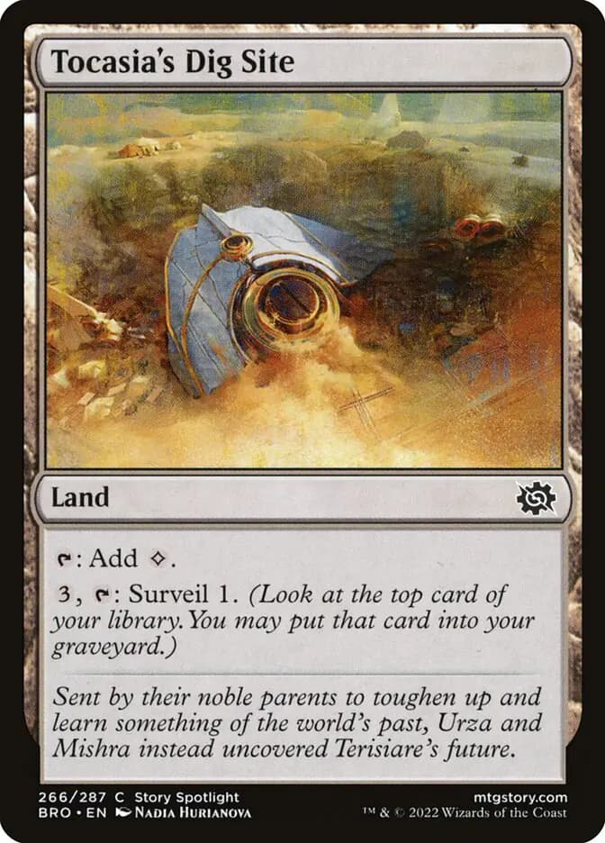 Card image of Tocasia's Dig Site