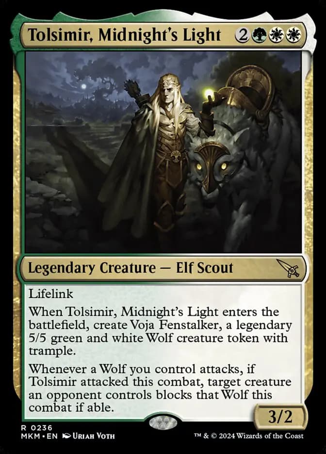 Card image of Tolsimir, Midnight's Light