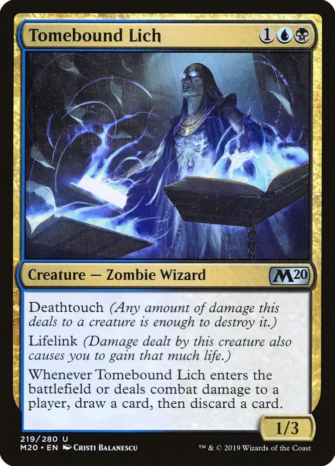 Card image of Tomebound Lich