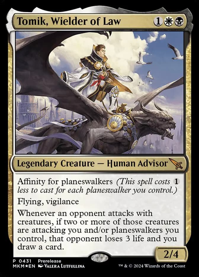 Card image of Tomik, Wielder of Law