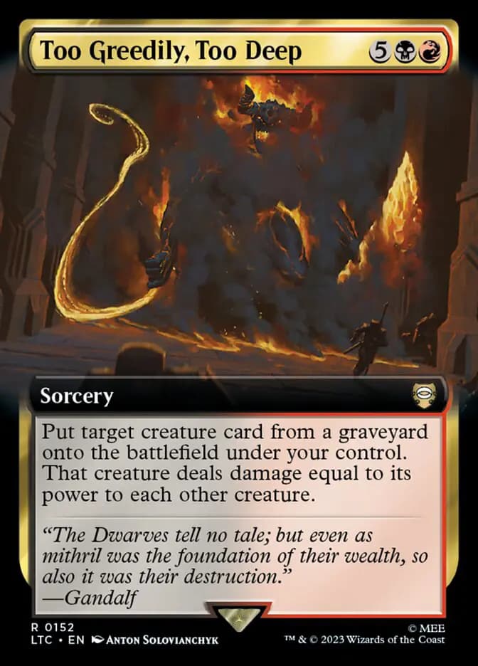 Card image of Too Greedily, Too Deep