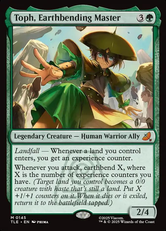 Card image of Toph, Earthbending Master