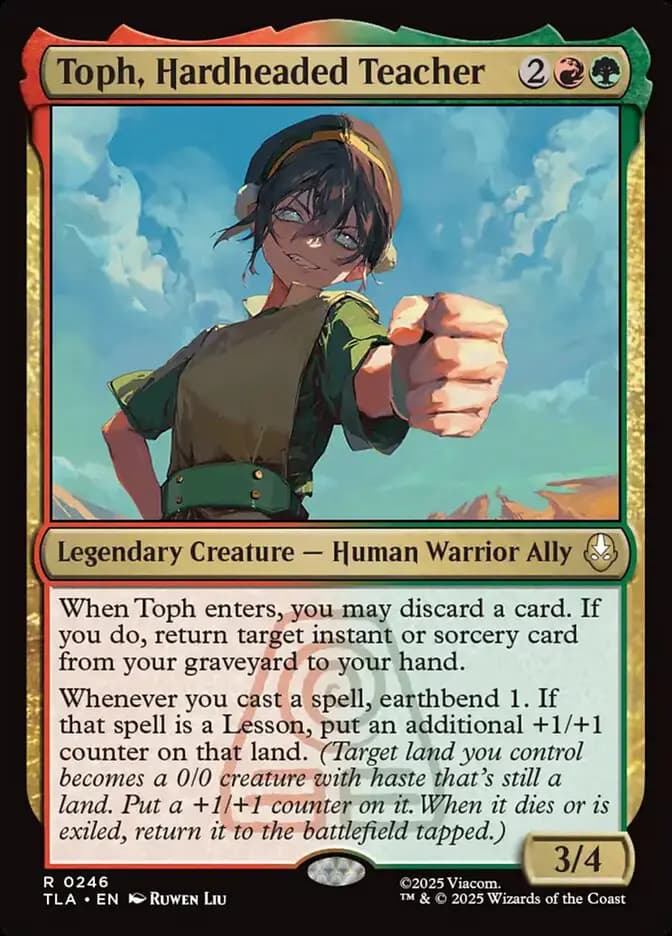 Card image of Toph, Hardheaded Teacher
