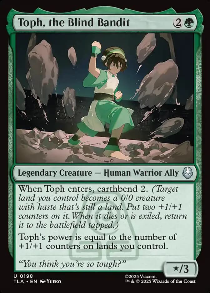 Card image of Toph, the Blind Bandit