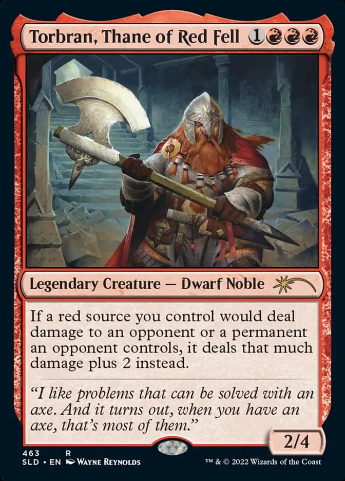 Card image of Torbran, Thane of Red Fell
