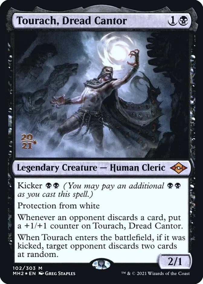 Card image of Tourach, Dread Cantor
