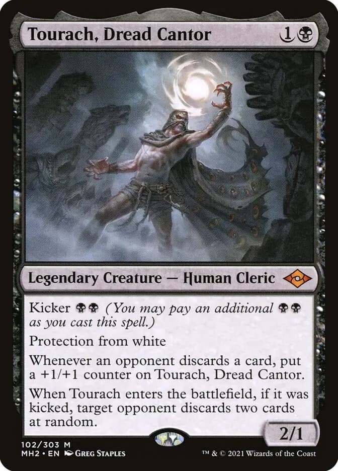 Card image of Tourach, Dread Cantor