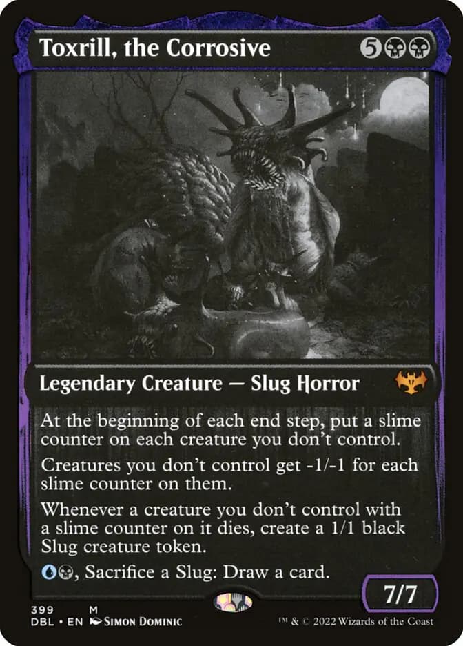 Card image of Toxrill, the Corrosive