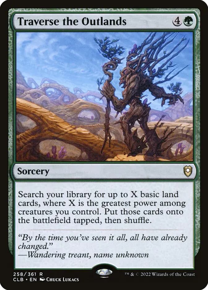 Card image of Traverse the Outlands