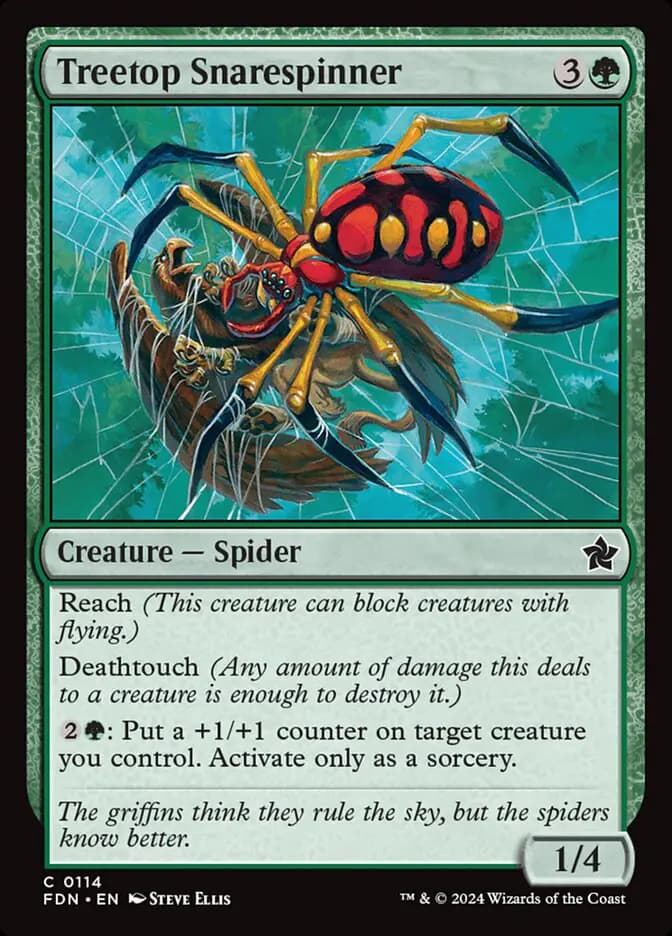 Card image of Treetop Snarespinner