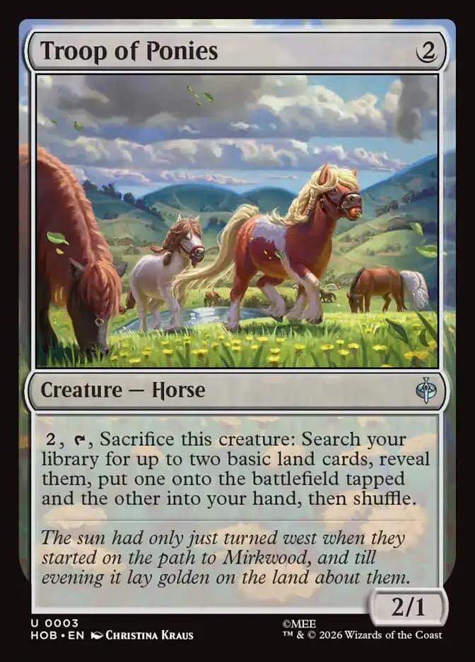 Card image of Troop of Ponies