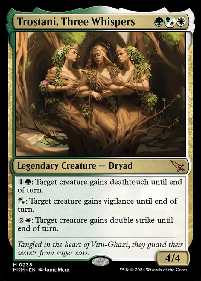 Card image of Trostani, Three Whispers