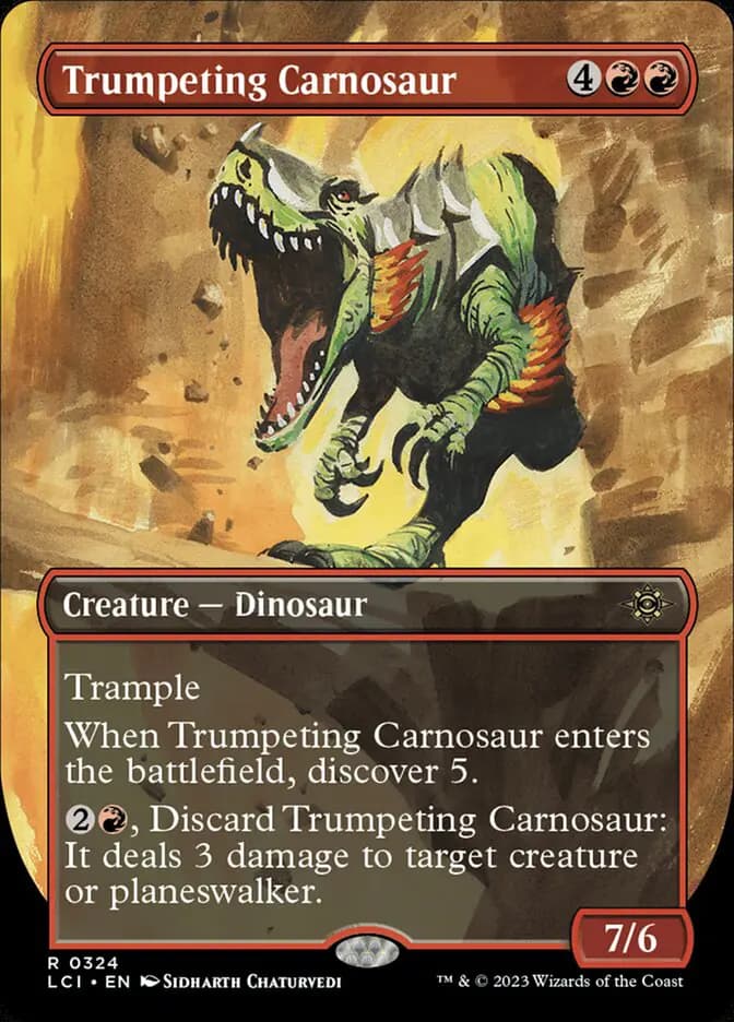 Card image of Trumpeting Carnosaur