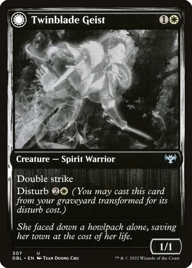 Card image of Twinblade Geist / Twinblade Invocation