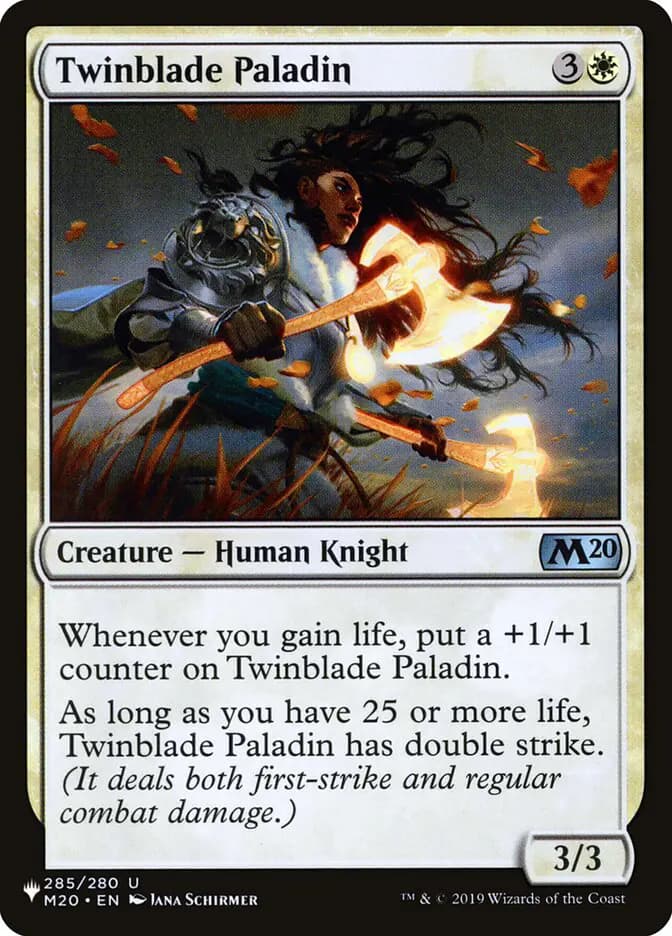 Card image of Twinblade Paladin