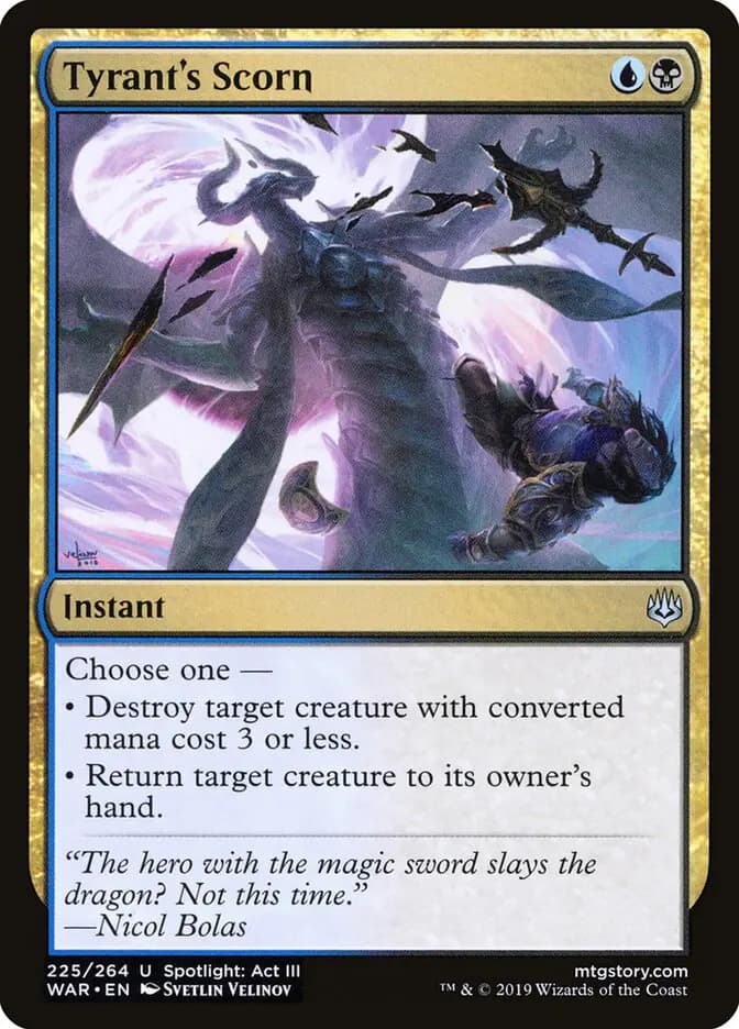 Card image of Tyrant's Scorn